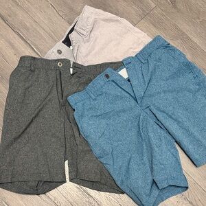 Men's Casual Shorts - Gray, Blue, and Tan